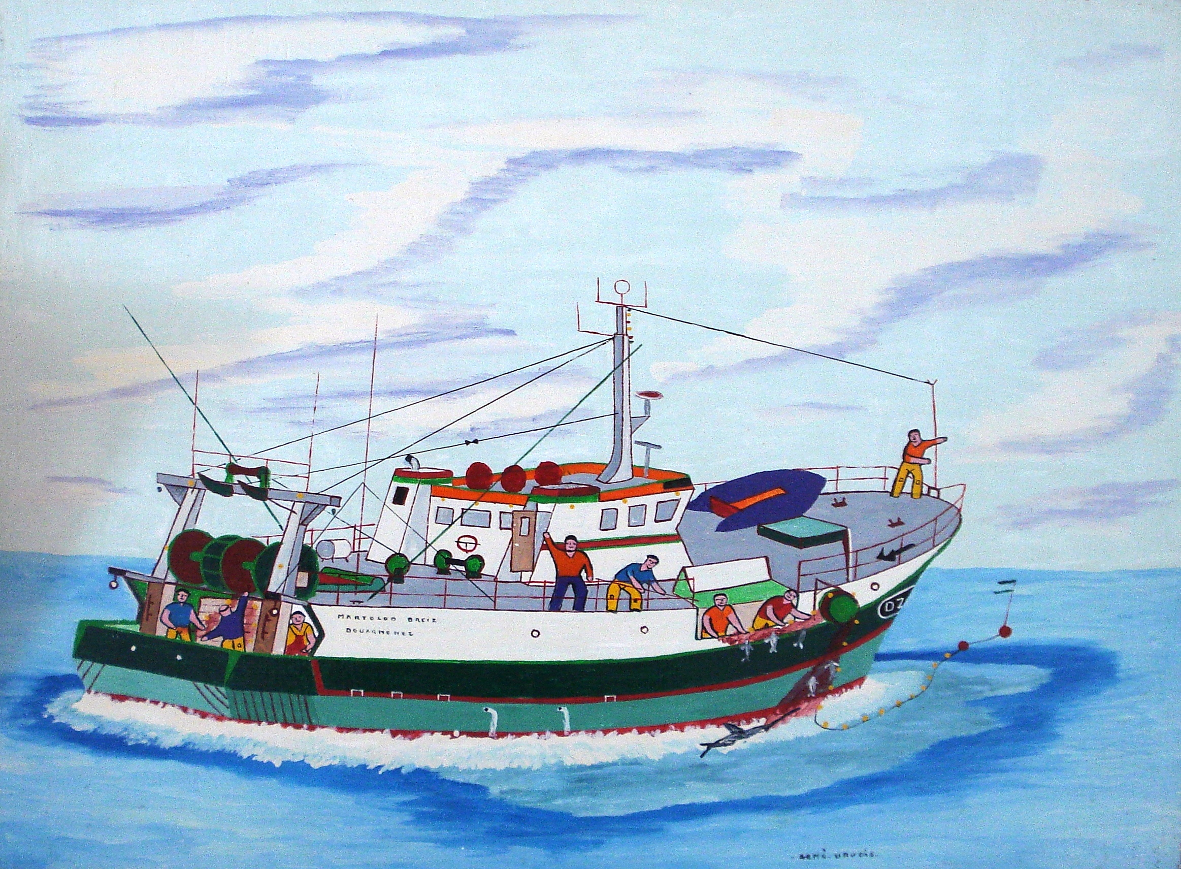 DZ514554 Martolod Breiz. Peinture René Urvois