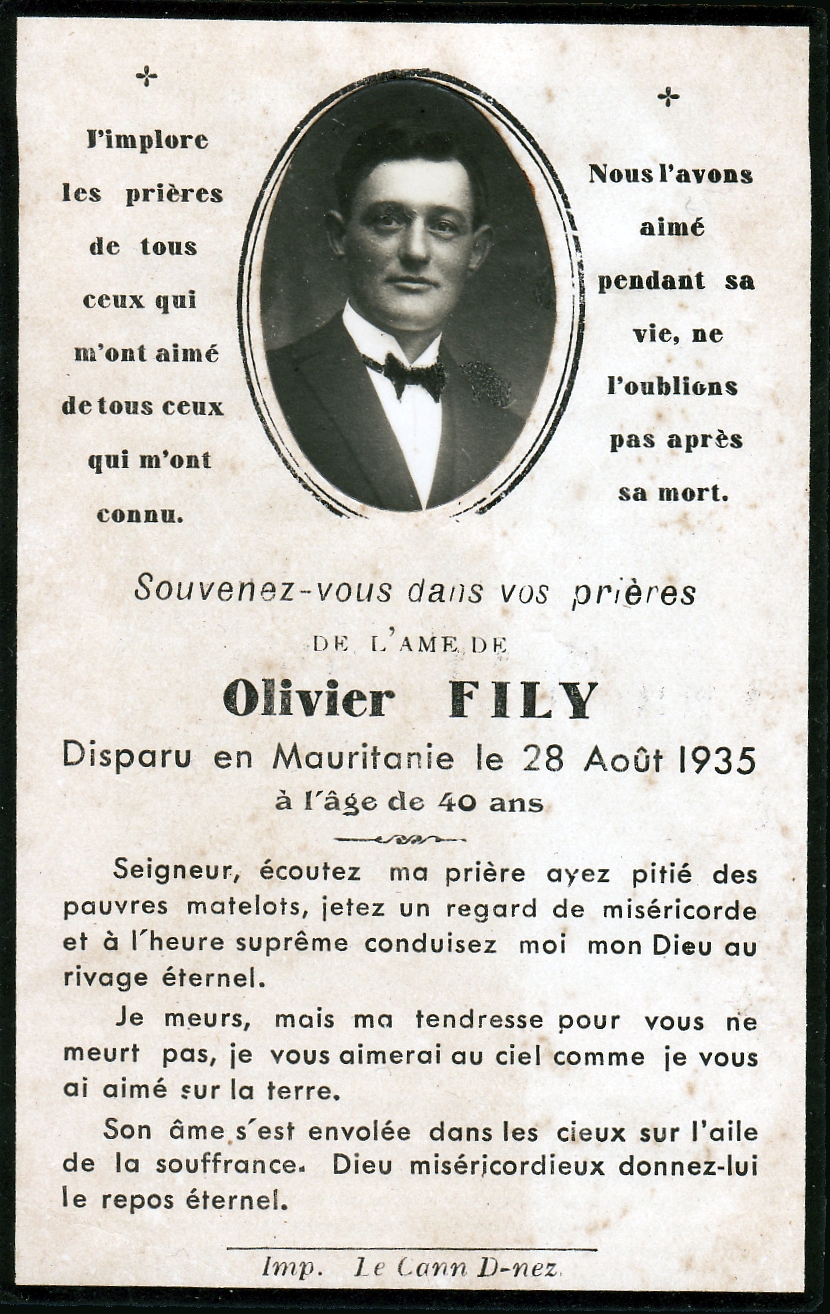Olivier Fily, disparu en Mauritanie.